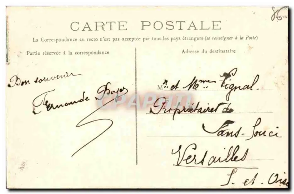 Poitiers — Hotel Prefektury — Wydawca D. R. E. n°92 - Rewers