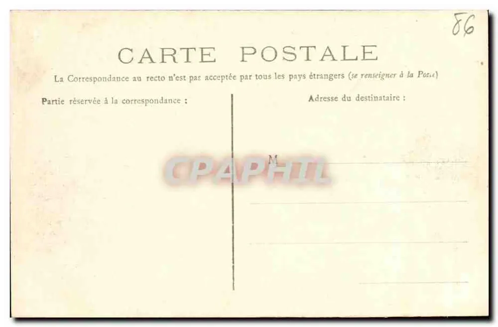 Poitiers — Igreja de Nossa Senhora — Editor não identificado, número de série 40 - Verso