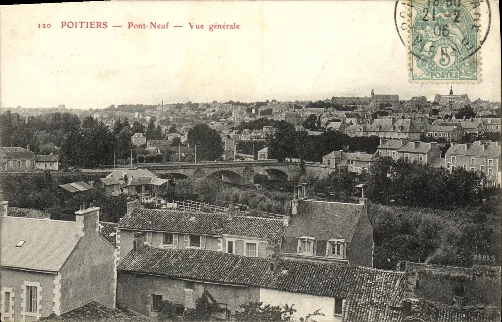Poitiers — Pont-Neuf — Vista geral — Editor: n° 120 - Frente
