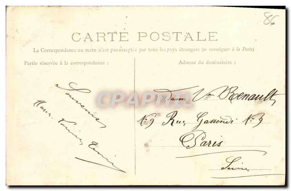 Poitiers — Pont-Neuf — Vista geral — Editor: n° 120 - Verso