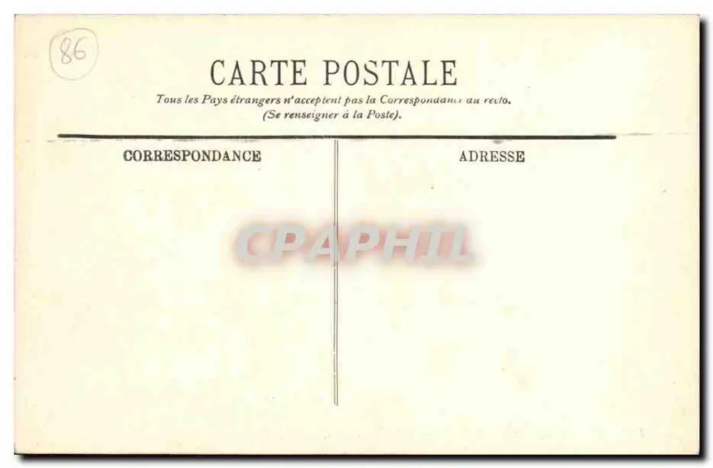 Poitiers — Die Kathedrale — Ausgang der Vesper — LL. — N° 13 - Rückseite