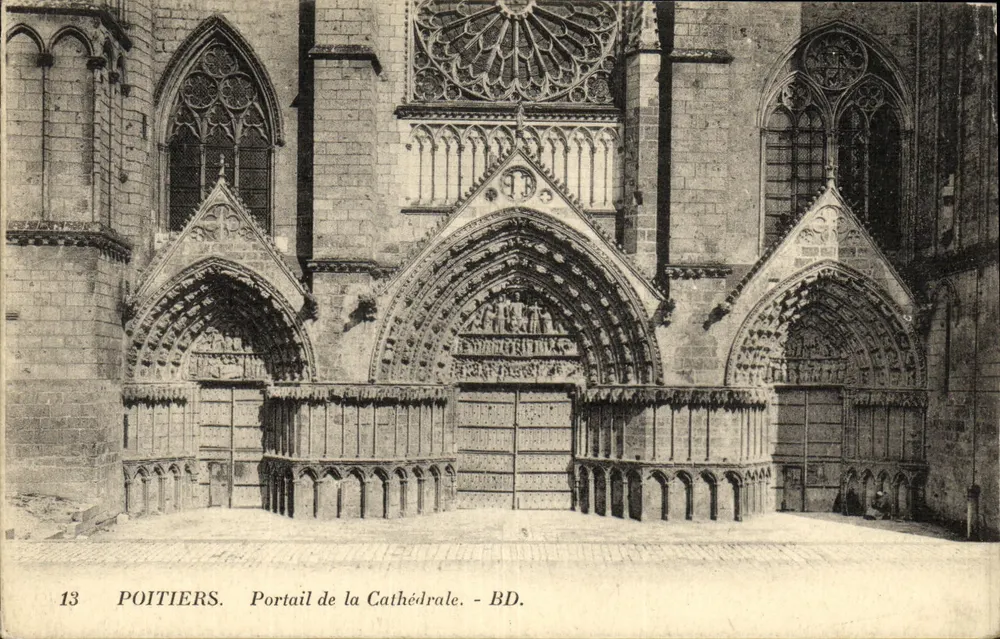 Poitiers — Portal der Kathedrale — BD, n°13 - Vorderseite