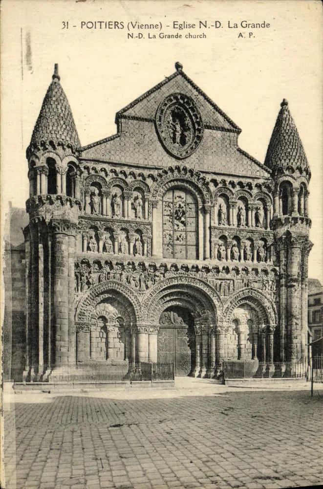 Poitiers (Vienne) - Kirche N.-D. La Grande — A.P. n°31 - Vorderseite