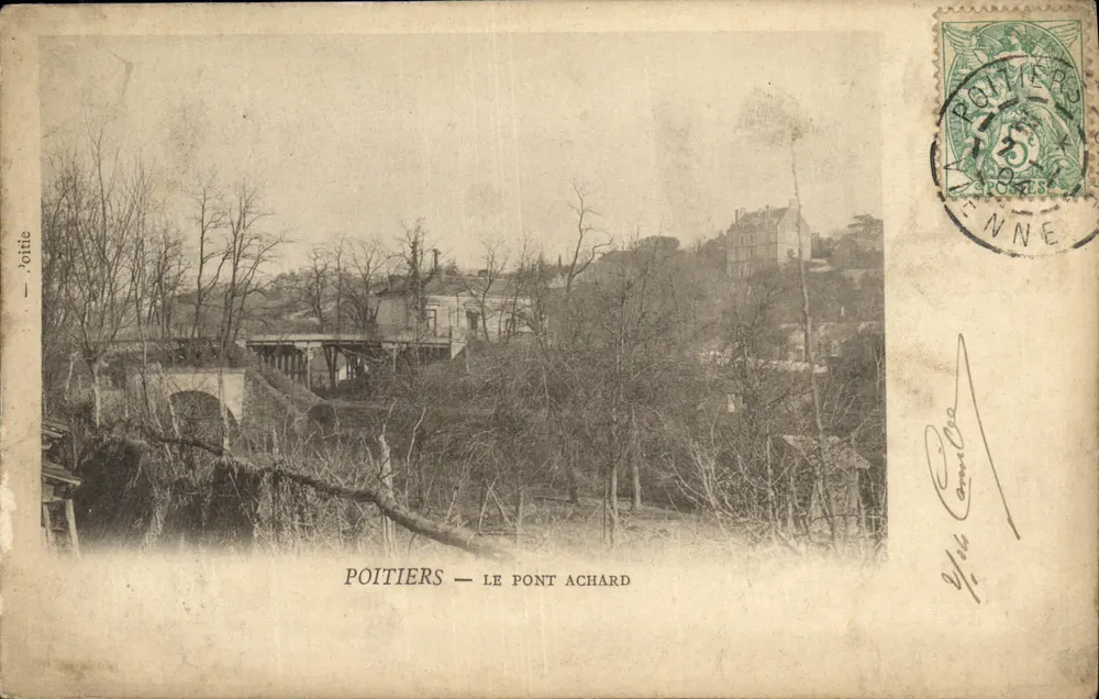 Poitiers — O Ponte Achard — Editor P. P. Poitiers - Frente