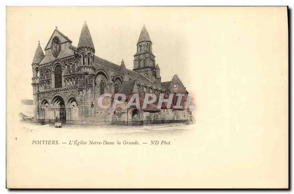 Poitiers — Die Kirche Notre-Dame la Grande — ND Pbot - Vorderseite