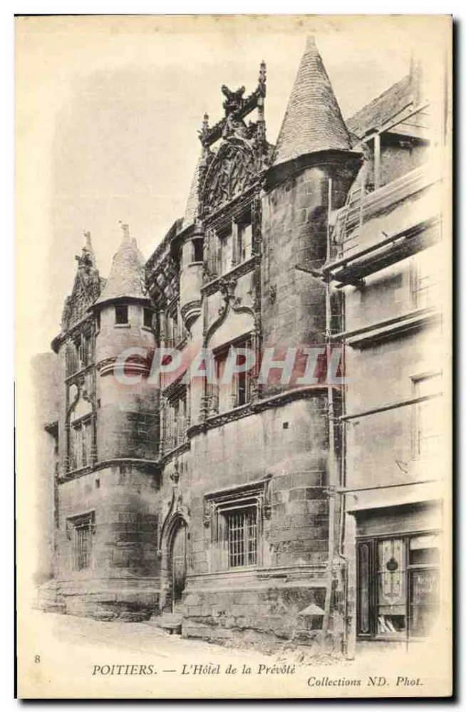 Poitiers — O Hotel da Prévôté — Coleções ND. Fot. - Frente