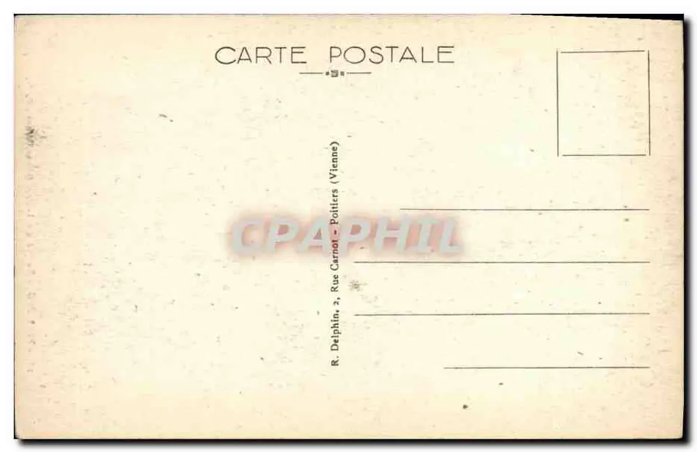 Poitiers - Faculdade de Letras (Hôtel Fumé) - R. D. - Verso