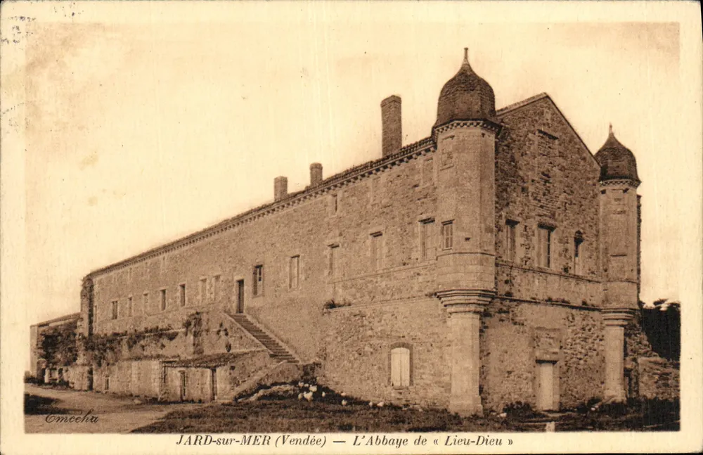 JARD-sur-MER (Vendée) — Die Abtei « Lieu-Dieu » — Verlag Emocheu - Vorderseite
