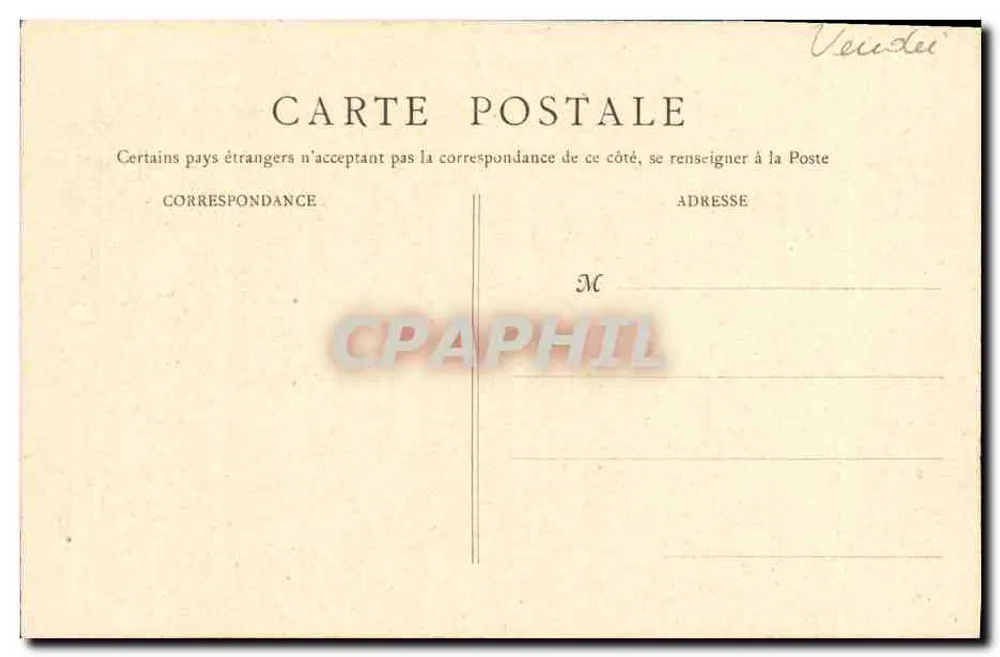 Noirmoutier (Vendée) — Das Schloss-Abtei — Ansicht von Osten — J. Robuchon, phot. in Poitiers — 612 bis - Rückseite