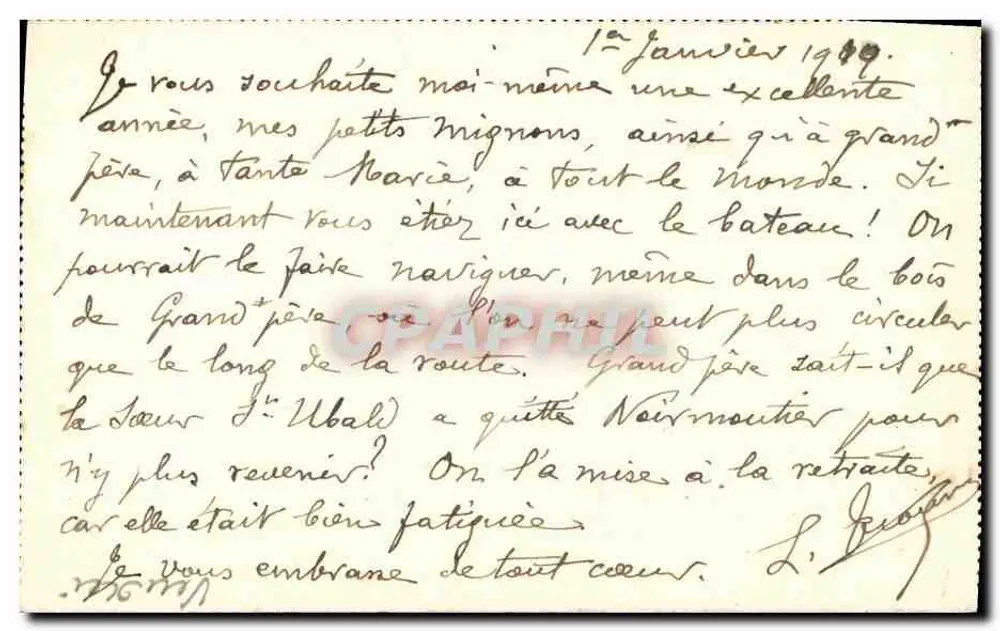 Île de Noirmoutier — Die Stadt und die Salzseen — I.N. — Couillon, Verlag, Noirmoutier - Rückseite