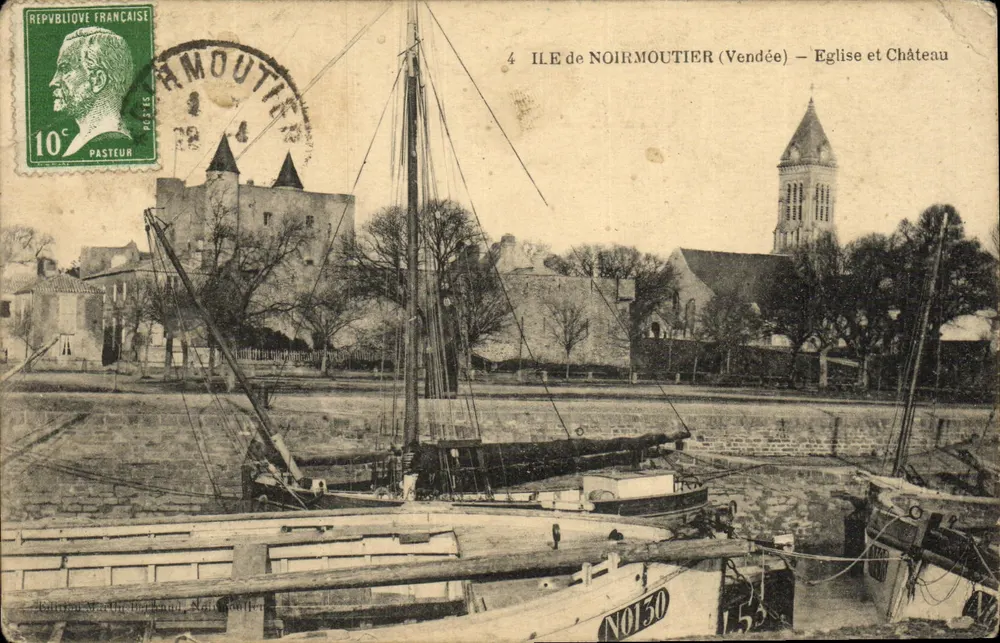 Insel Noirmoutier (Vendée) — Kirche und Schloss — Éditions de Noirmoutier - Vorderseite
