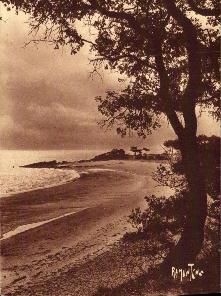 Strand der Damen — Insel Noirmoutier — Wald der Stuhle — Künstlereditionen Raymond Bergevin - Vorderseite