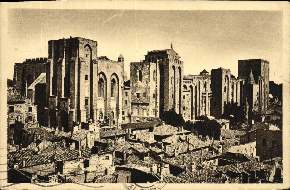 Avignon — O Palácio dos Papas — Les Éditions d'Art VIVON, Paris - Frente