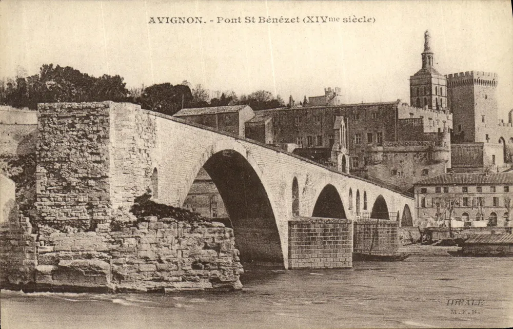 Avignon - Ponte São Bénézet (século XIV) — HIRALE M.F.B. - Frente