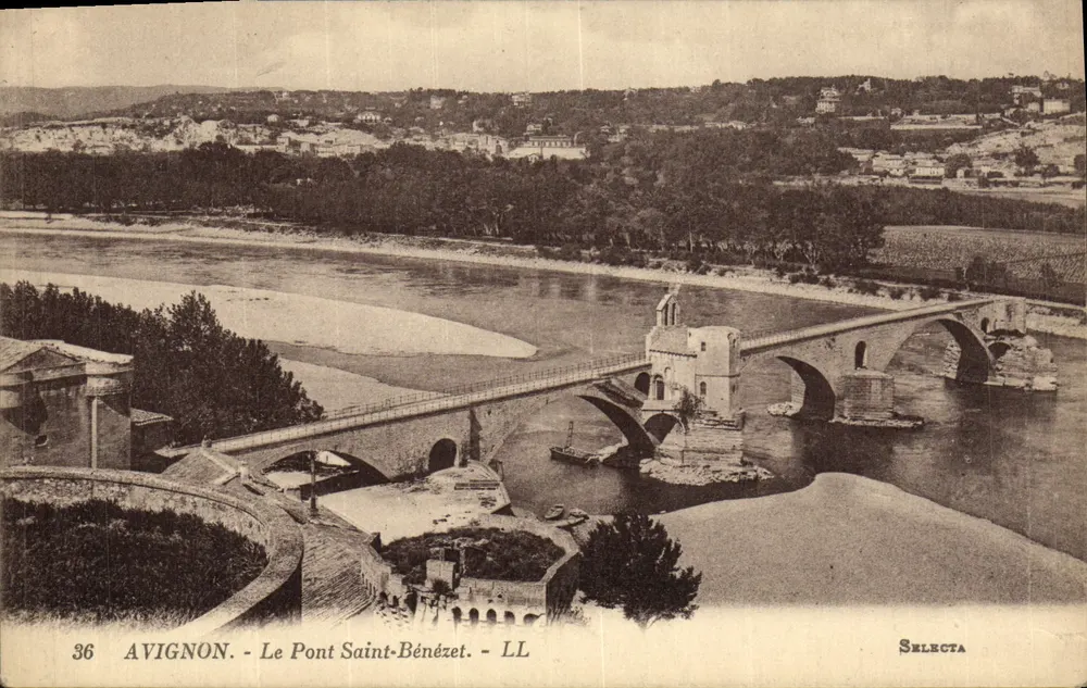 Avignon - O Ponte Saint-Bénézet - Selecta - LL - Frente