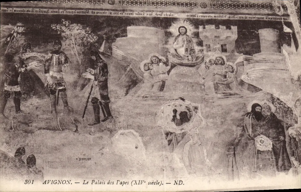 Avignon — O Palácio dos Papas (século XIV) — ND. - Frente