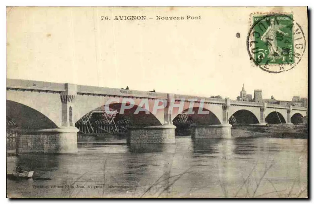 Avignon — Novo Ponte — Edição Félix Jean, Avignon - Frente