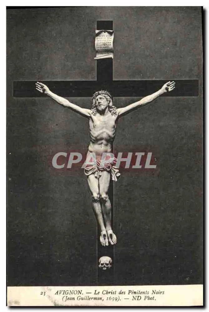 Avignon — Der Christus der Schwarzen Bußbrüder — Jean Guillermín, 1659 - Vorderseite