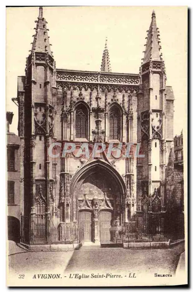 Avignon - A Igreja de São Pedro — editor Selecta, n° 32 - Frente
