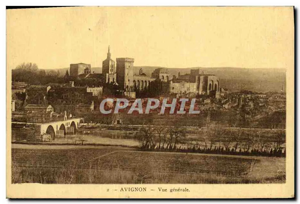 Avignon — Visão geral — Ed. F. Beau, Avignon - Frente
