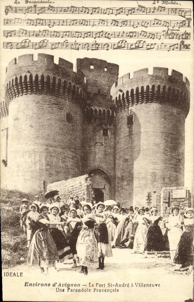 Das Fort Saint-André in Villeneuve — Eine provenzalische Parandole — Künstleredition IDEALE - Vorderseite