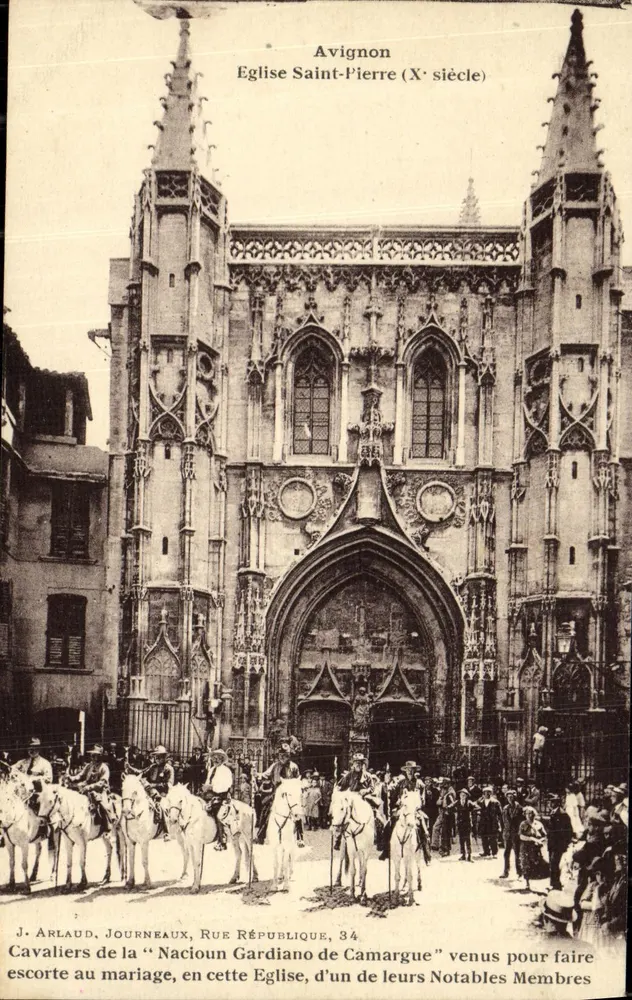 Avignon — Kirche Saint-Pierre (10. Jahrhundert) — J. Arlaud, Journeaux, Rue République, 34 - Vorderseite