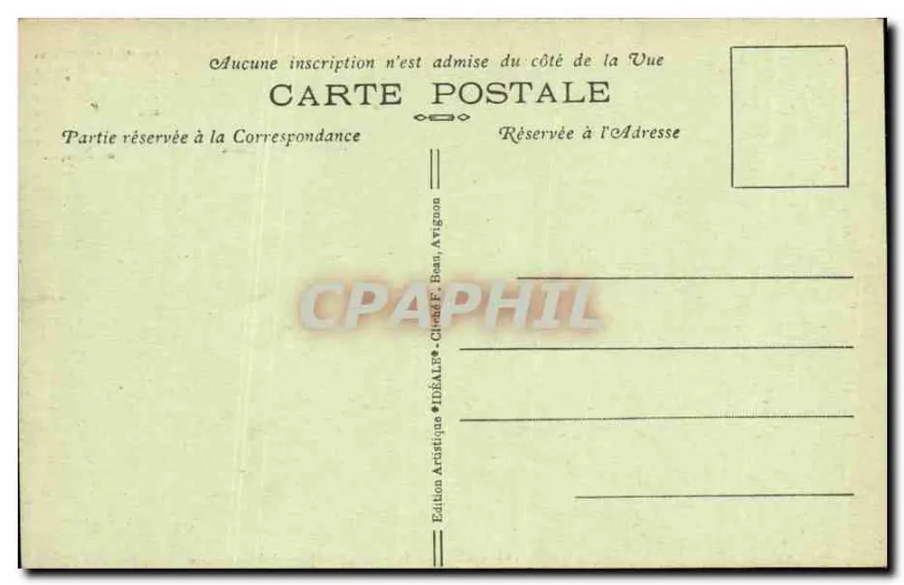 Avignon — Antico Hotel delle Monete — Editore IDÉALE M.P.B. - Verso