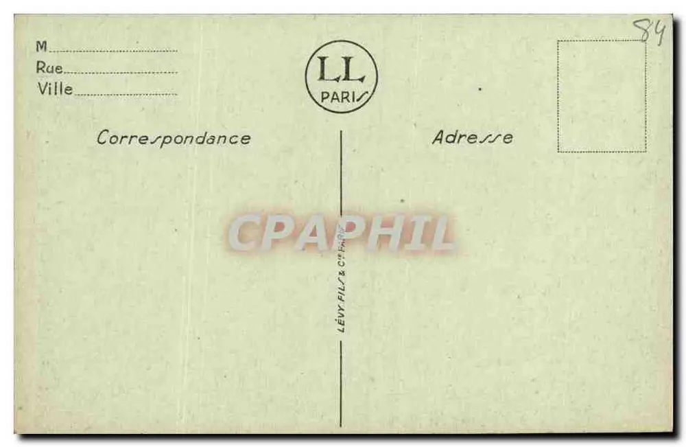 Avignon — Uitzicht genomen vanaf de Barthelasse — LL - Achterkant