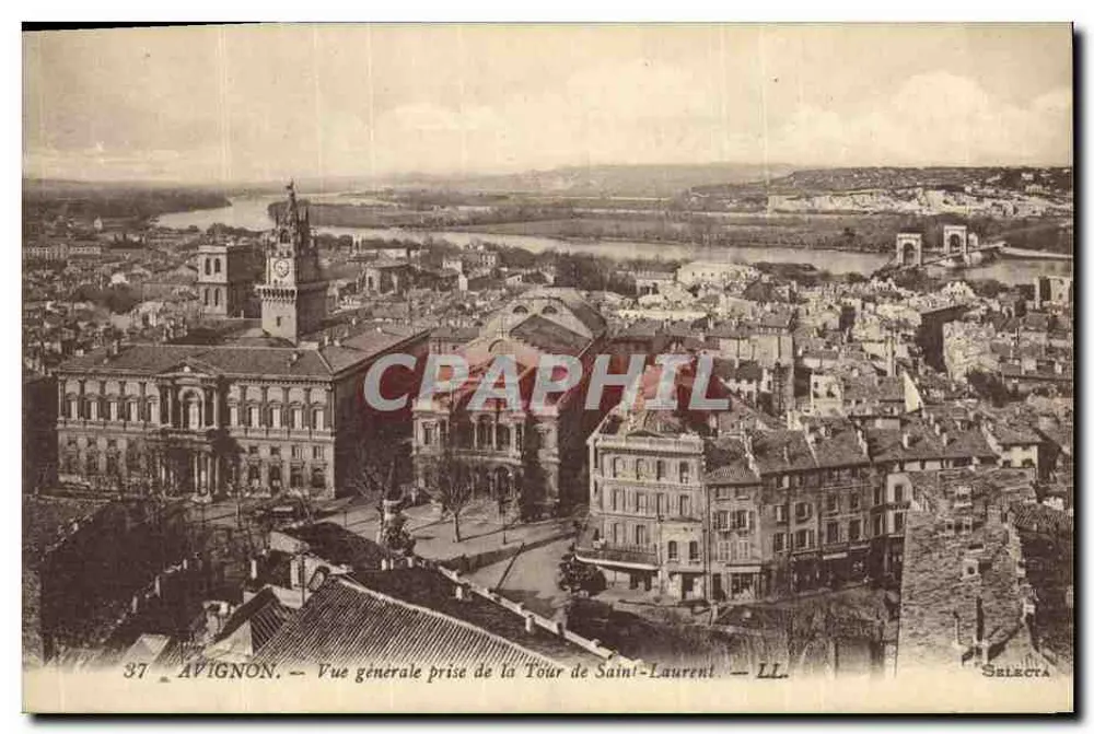 Avignon — Allgemeiner Blick vom Turm Saint-Laurent — Selecta - Vorderseite
