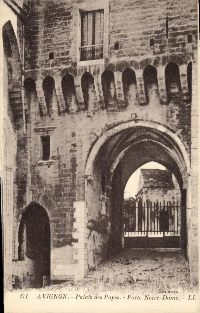 Avignon - Palast der Päpste - Tor Notre-Dame — Selecta LL n°171 - Vorderseite