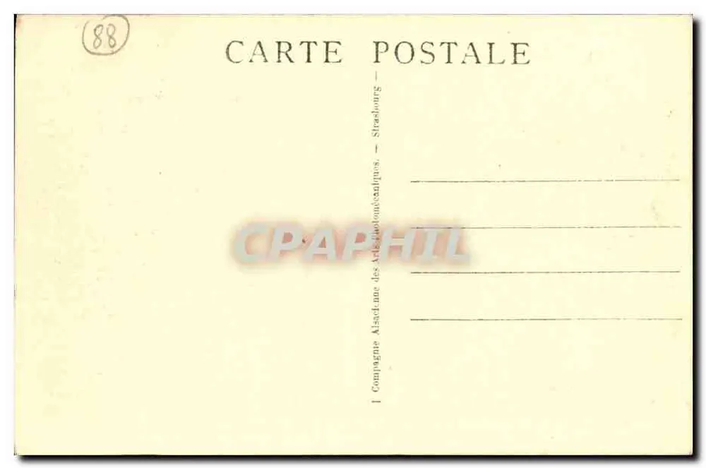 Hautes-Vosges - Der Hansfelsen und der Lac Blanc — Compagnie Alsacienne des Arts Photocinématographiques, n°84 - Rückseite