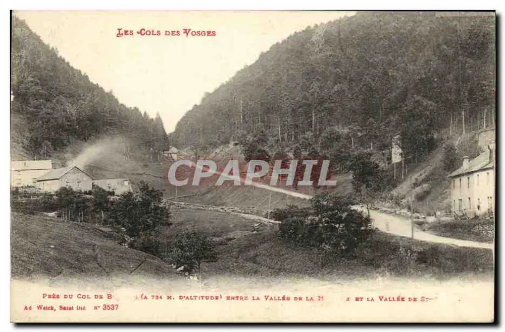 Próximo ao Col de B — Os Cols dos Vosges — Ad Weich, Saut Ute N° 3537 - Frente