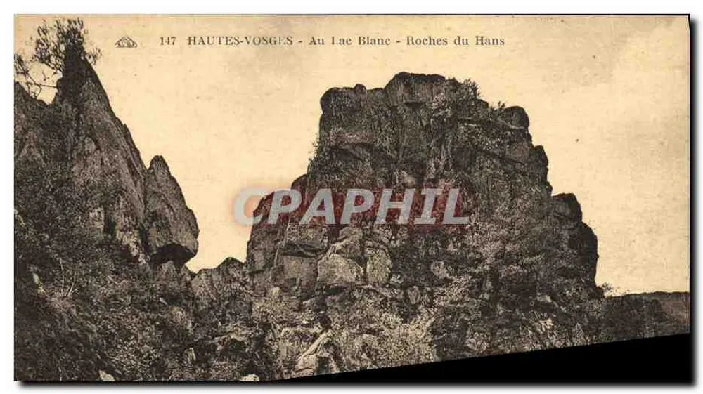 Hochvogtland - Am Weißen See - Felsen von Hans — Serie 147, veröffentlicht von Cie Alsacienne des Arts Photographiques, Straßburg - Vorderseite
