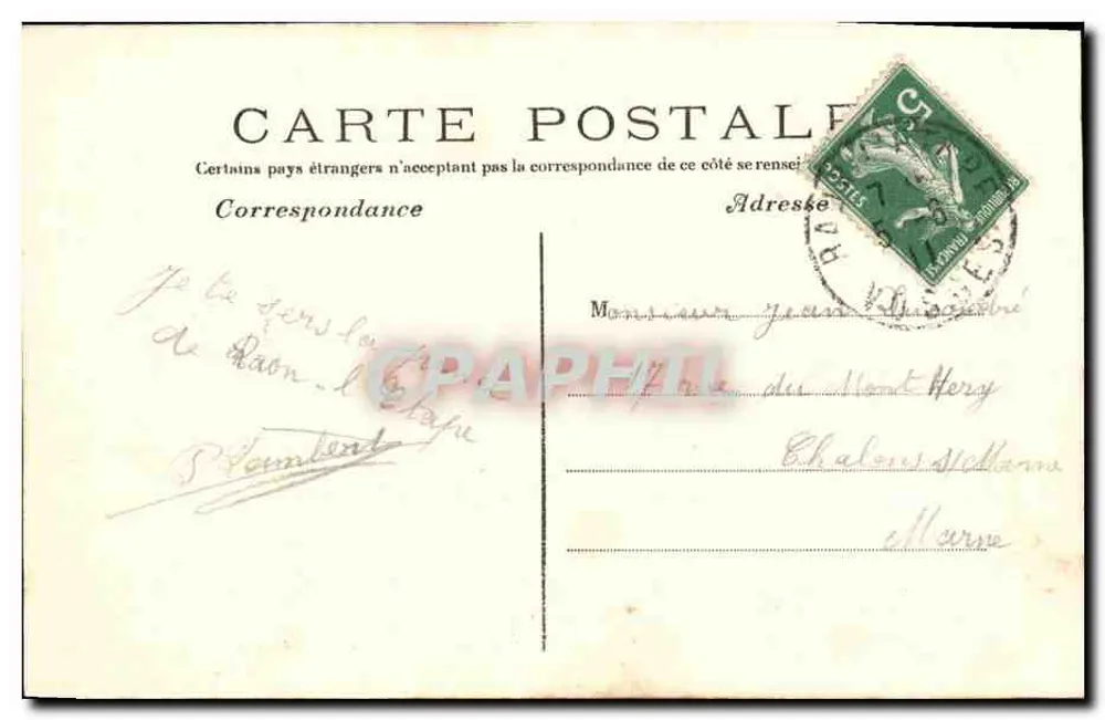 Dolina Celles — Wierzchołek Donon — Muzeum — L. Cuny wydawca, Raon-l'Étape - Rewers