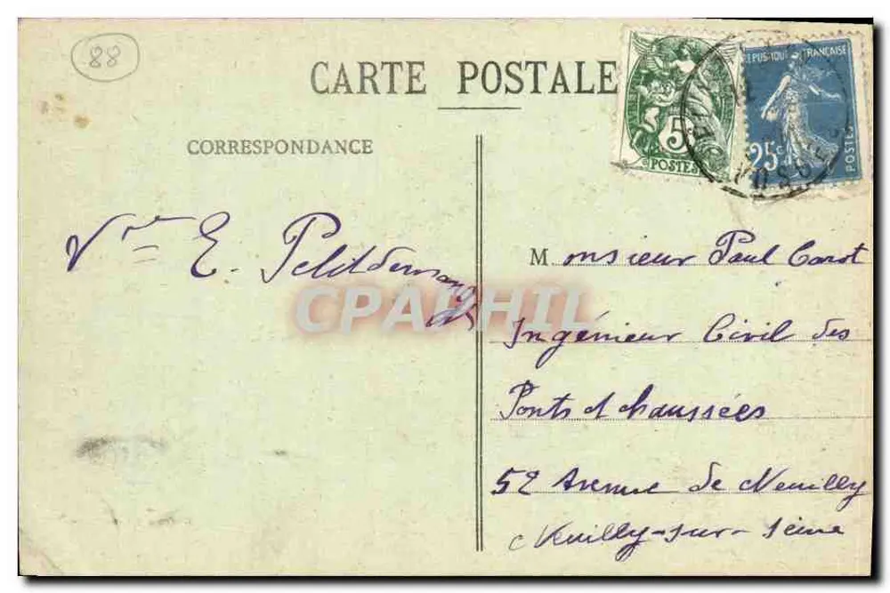 Die Vosges - Tal des Rudlin — Kapelle Saint-Jean-Baptiste — La Coup, Altkirch, n°67 - Rückseite