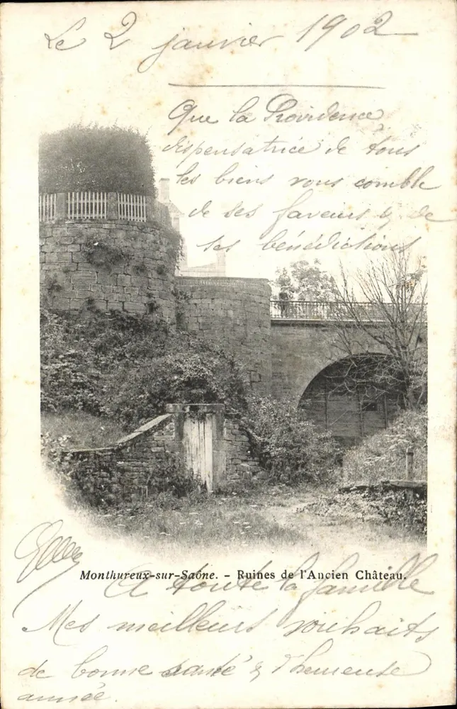 Montbéliard-sur-Saône — Ruinen des Alten Schlosses — unbekannter Verleger, Seriennummer nicht sichtbar - Vorderseite