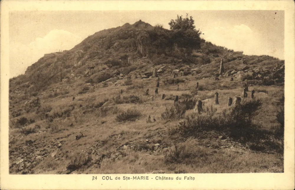 COL DE STE-MARIE — Castelo do Faîte — Edição L. Gorbyras, Saales - Frente