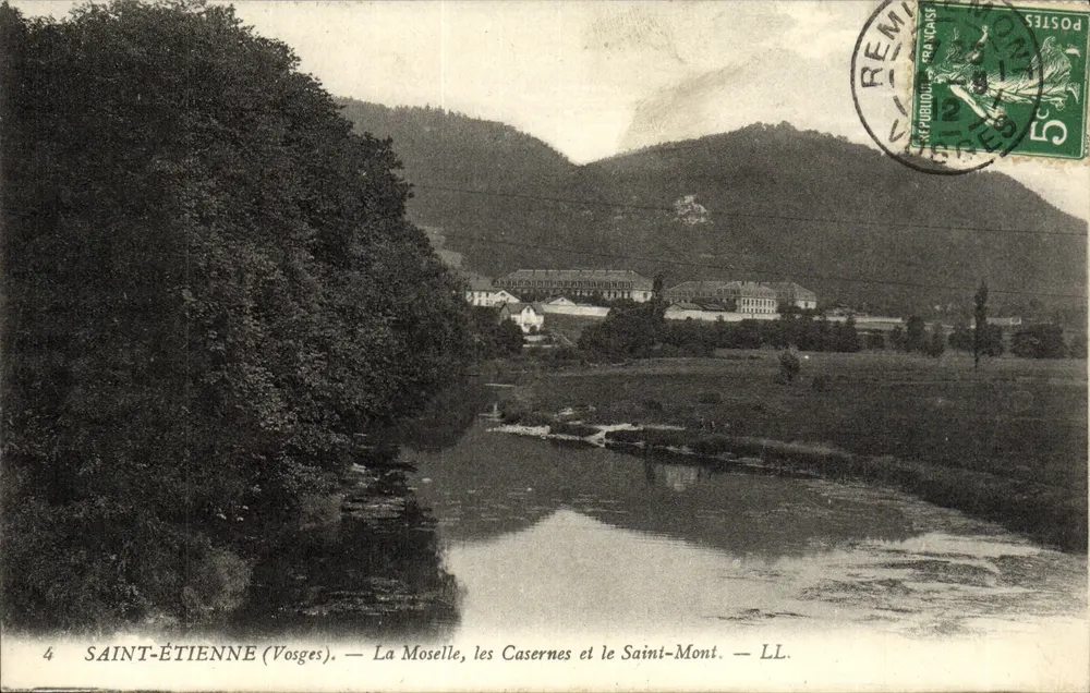Saint-Étienne (Vosges) — Die Mosel, die Kasernen und der Saint-Mont — LL. - Vorderseite