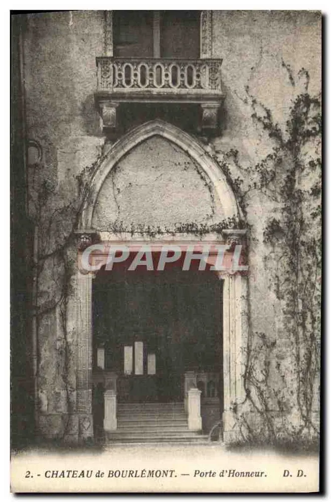 Castelo de Bourlémont — Porta de Honra — D. D. - Frente