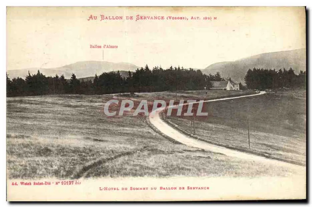 Am Ballon de Servance (Vosges), H. 1210 m — Ad. Welsch Saint-Dié - n° 10137 bis - Vorderseite