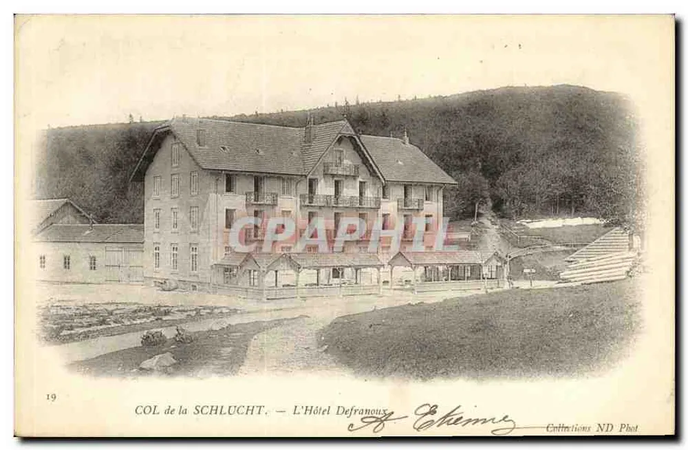 COL da SCHLUCT - O Hotel Defranoux — A. Chienne, Collections ND Phot - Frente