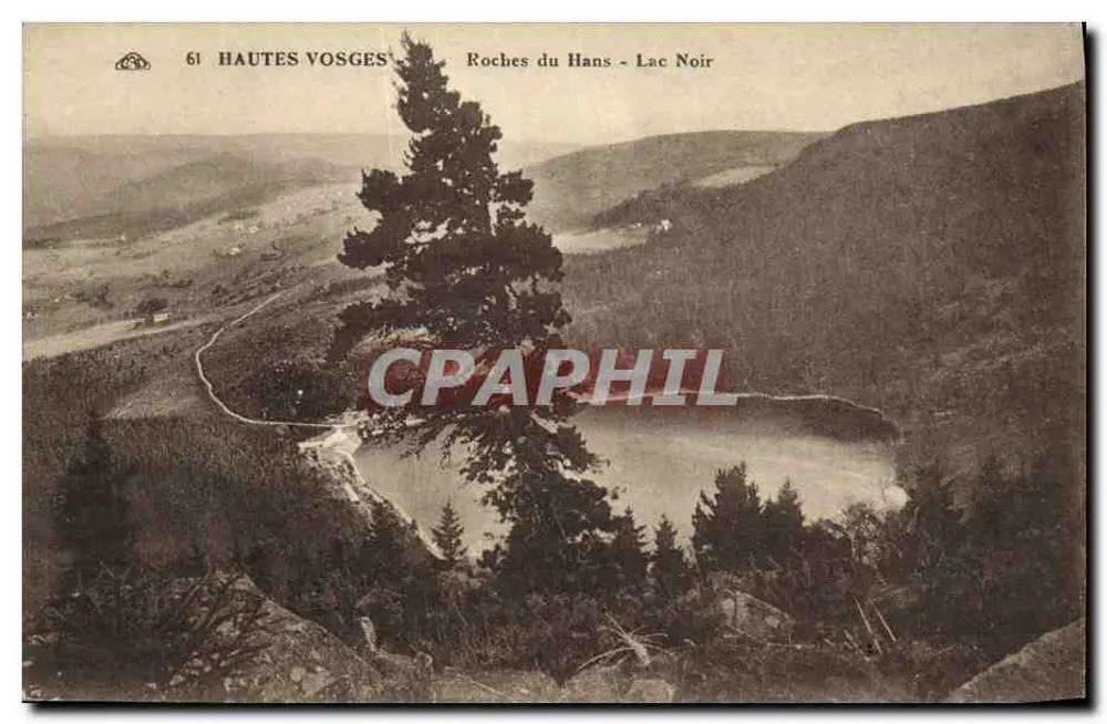 Höhe Vosges — Felsen von Hans - Schwarzer See — Verlag Alsatienne des Arts Photographiques, Straßburg - Vorderseite