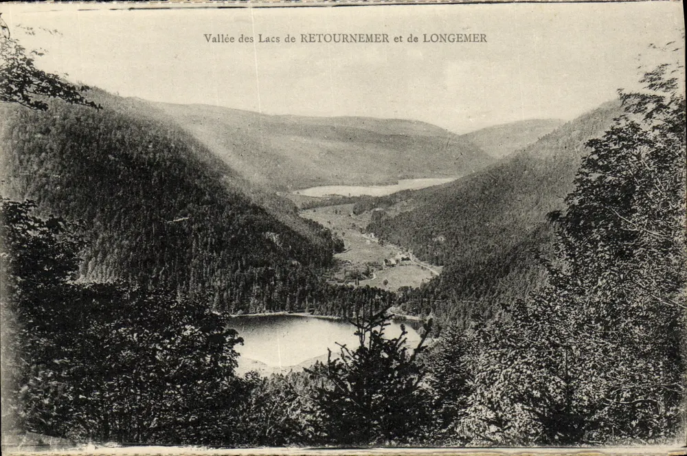 Tal der Seen RETOURNEMER und LONGEMER — Verlag La Cigogne, Straßburg - Vorderseite