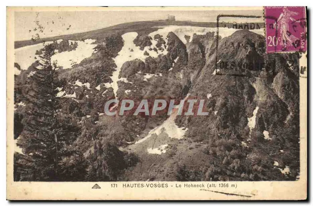 Hautes-Vosges - O Hohneck (alt. 1366 m) — editor Almacaine des Arts Photomécaniques, n° 171 - Frente
