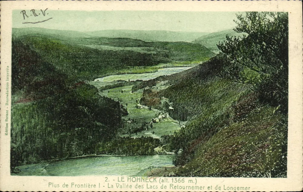 Der Hohneck (alt. 1366 m.) — Tal der Seen Retournemer und Longemer — Edition Garnaz - Vorderseite