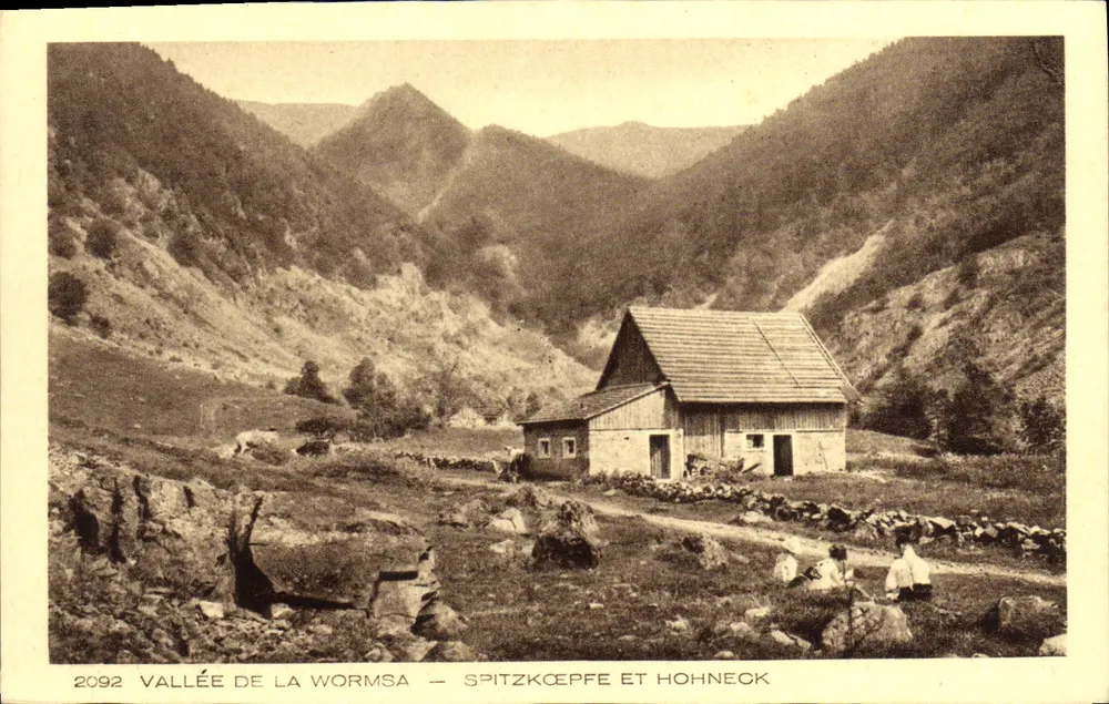 Vale da Wormsa — Spitzkëppe e Hohneok — Braun & Cie, Dornach - Frente