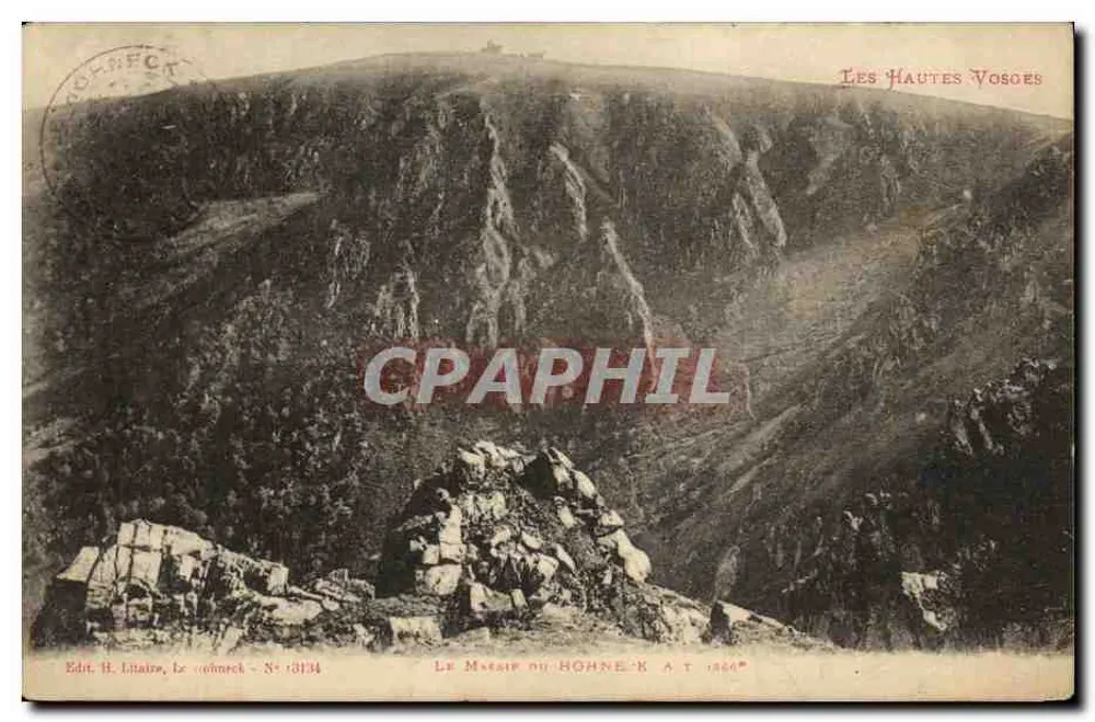 O Massif do Hohneck — As Altas Vosges — Éd. H. Lihalre, Lz. - N° 18134 - Frente
