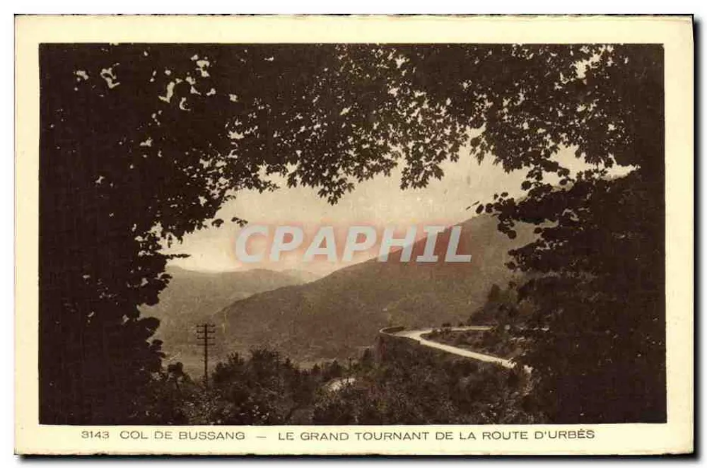 Col de Bussang — Ansicht des großen Bogens der Urbès Straße — Serie 3143, veröffentlicht von Braun & Cie - Vorderseite
