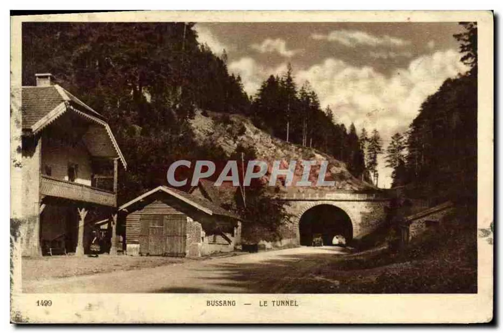 Bussano — O Túnel — Imp. Petit Braun & Cie (Hi-Rhin) n°1499 - Frente