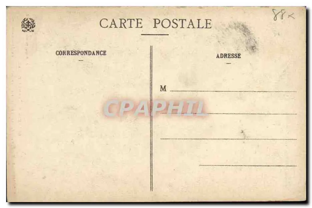 Dormezy (Vosges) — Eingangstür des Hauses von Jeanne d'Arc — Jeanne d'Arc Sammlung - Rückseite